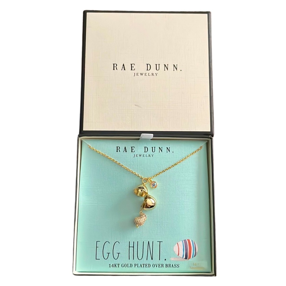 NWT Rae Dunn Egg Hunt Necklace